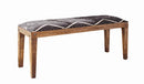 Lamont Rectangular Upholstered Bench Natural and Navy - Furniture Now (CA)