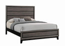 Watson Eastern King & Queen Bed Grey Oak and Black - Furniture Now (CA)