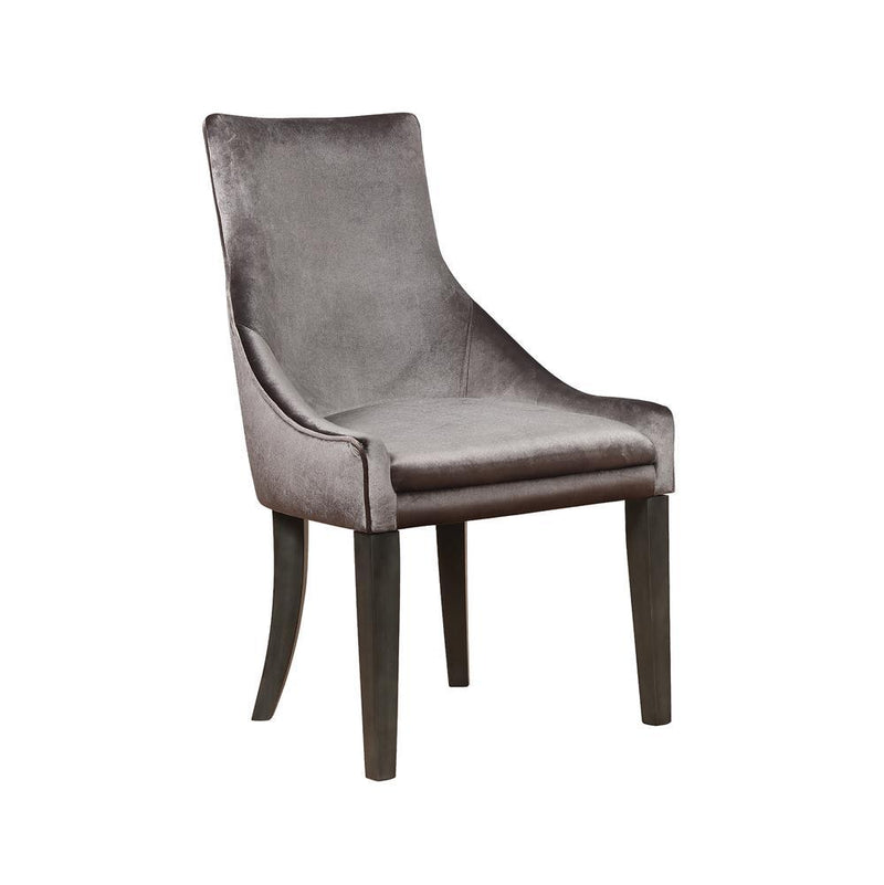 Phelps Upholstered Demi Wing Chairs Grey (Set of 2) - Furniture Now (CA)