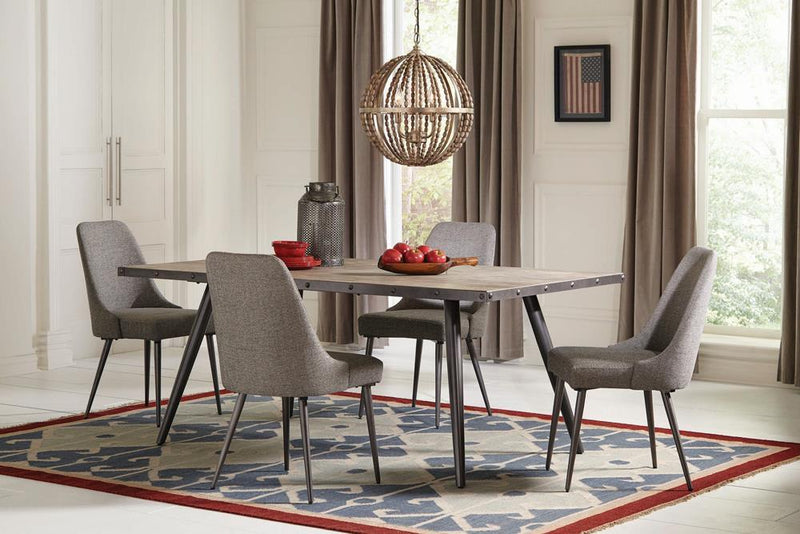 Alan Upholstered Dining Chairs Grey (Set of 2) - Furniture Now (CA)
