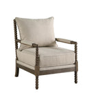 Blanchett Cushion Back Accent Chair Beige and Natural - Furniture Now (CA)