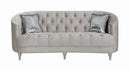 Avonlea Sloped Arm Tufted Sofa Grey - Furniture Now (CA)