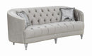 Avonlea Sloped Arm Tufted Sofa Grey - Furniture Now (CA)