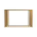 Adri Metal Frame Sofa Table Matte Brass - Furniture Now (CA)
