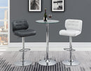 Abiline Glass Top Round Bar Table Chrome - Furniture Now (CA)