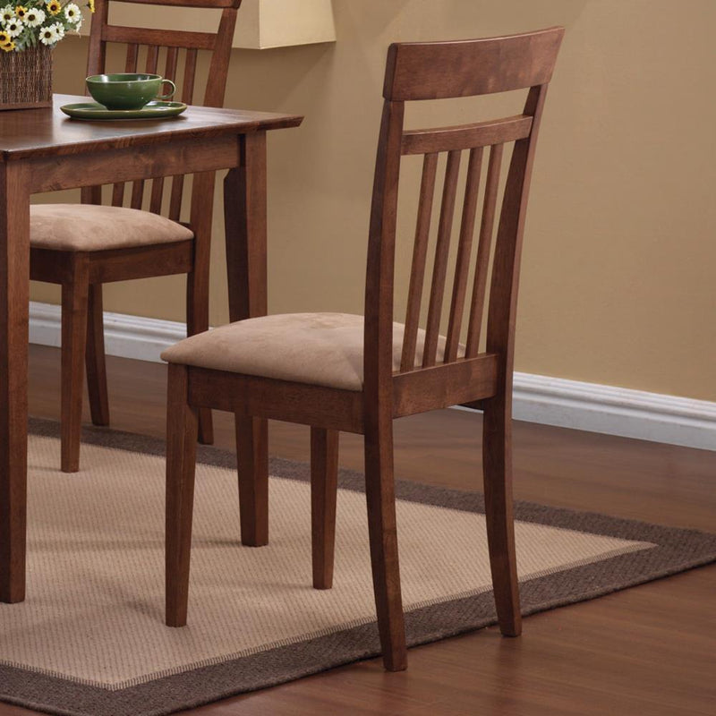 Robles 5-piece Dining Set Chestnut and Tan - Furniture Now (CA)