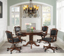 Turk 3-in-1 Round Pedestal Game Table Tobacco - Furniture Now (CA)