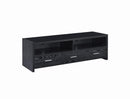 Alton 62" 3-drawer TV Console Black Oak - Furniture Now (CA)