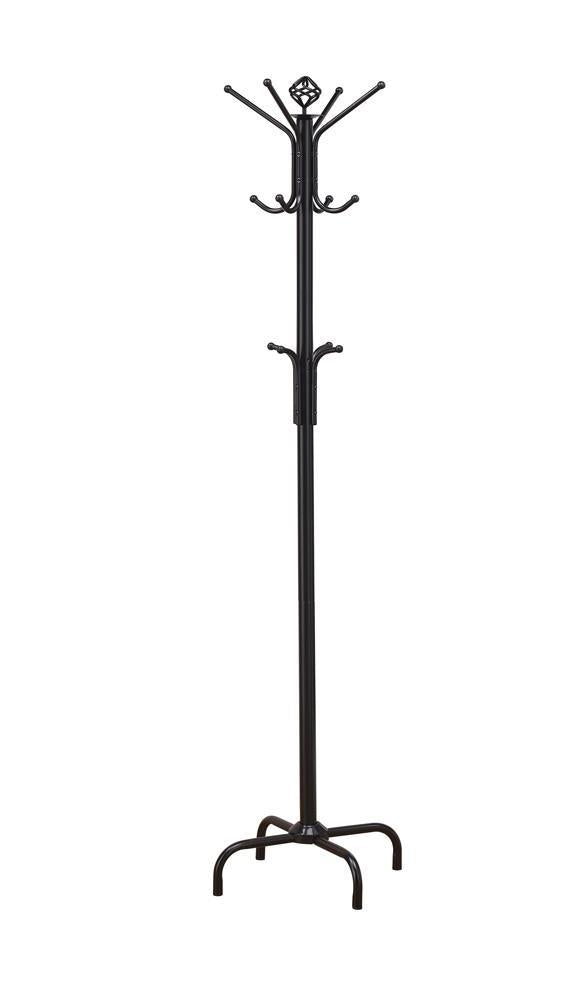 Collier 12-hook Coat Rack Black - Furniture Now (CA)
