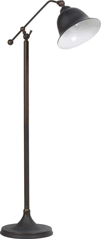 Eduardo Bell Shade Floor Lamp Dark Bronze - Furniture Now (CA)