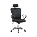 Stark Mesh Back Office Chair Black and Chrome - Furniture Now (CA)