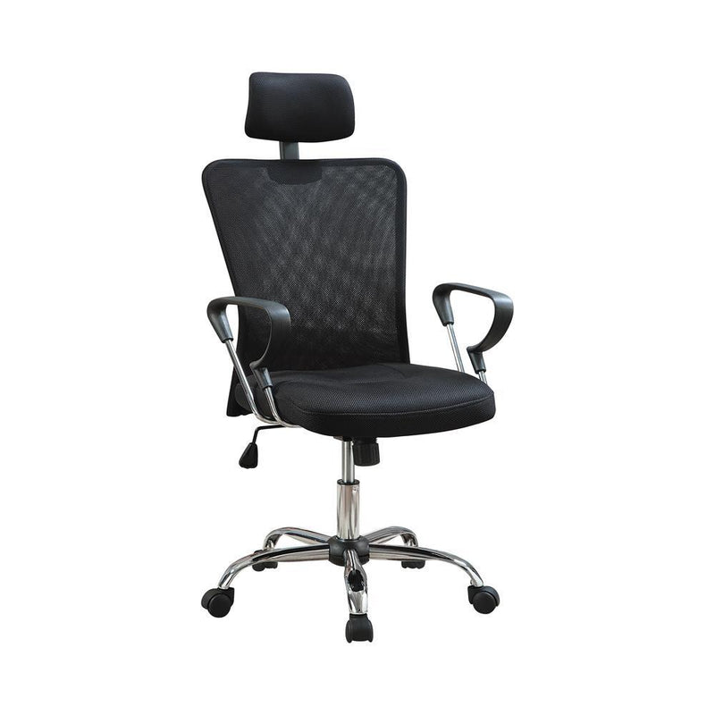 Stark Mesh Back Office Chair Black and Chrome - Furniture Now (CA)