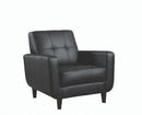 Aaron Padded Seat Accent Chair Black - Furniture Now (CA)