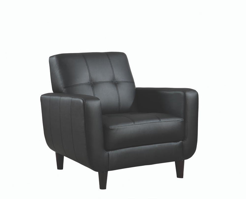 Aaron Padded Seat Accent Chair Black - Furniture Now (CA)