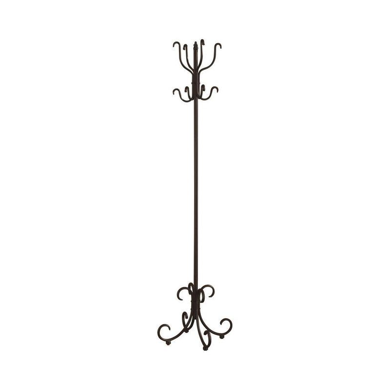 Kiefer Coat Rack with 12 Hooks Black - Furniture Now (CA)