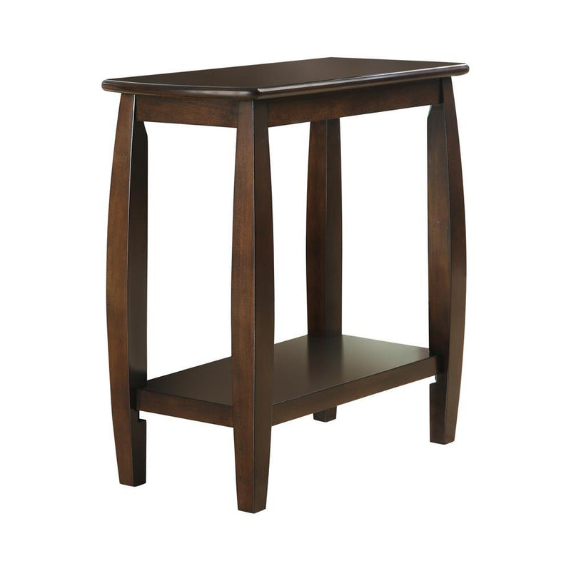 Raphael 1-shelf Chairside Table Cappuccino - Furniture Now (CA)