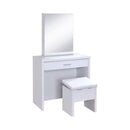 Harvey 2-piece Vanity Set with Lift-Top Stool White - Furniture Now (CA)