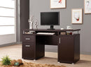 Tracy 2-drawer Computer Desk Cappuccino - Furniture Now (CA)