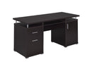 Tracy 2-drawer Computer Desk Cappuccino - Furniture Now (CA)