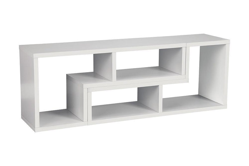 Velma Convertible TV Console and Bookcase White - Furniture Now (CA)