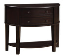 Diane 2-drawer Demilune Shape Console Table Cappuccino - Furniture Now (CA)