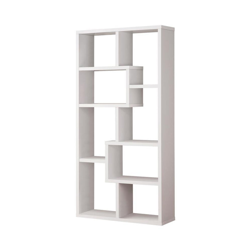 Theo 10-shelf Bookcase White - Furniture Now (CA)