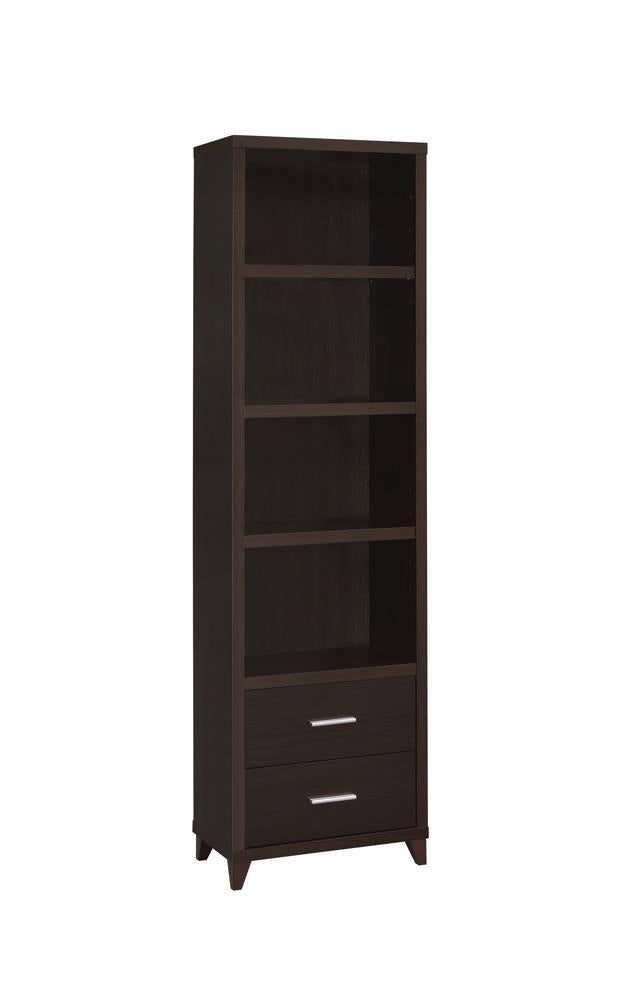 Lewes 2-drawer Media Tower Cappuccino - Furniture Now (CA)