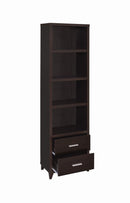 Lewes 2-drawer Media Tower Cappuccino - Furniture Now (CA)