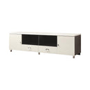 Burkett 2-drawer TV Console White and Grey - Furniture Now (CA)
