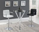 Denali Round Glass Top Bar Table Chrome - Furniture Now (CA)