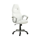 Bruce Adjustable Height Office Chair White and Silver - Furniture Now (CA)