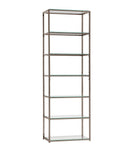 Kate 6-shelf Bookcase Black Nickel - Furniture Now (CA)