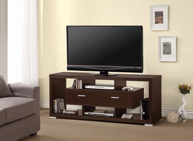 Casey 2-drawer Rectangular TV Console Cappuccino - Furniture Now (CA)