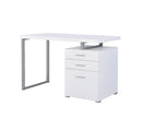 Brennan 3-drawer Office Desk White - Furniture Now (CA)