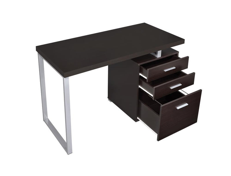 Brennan 3-drawer Office Desk Cappuccino - Furniture Now (CA)