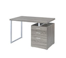 Brennan 3-drawer Office Desk Weathered Grey - Furniture Now (CA)
