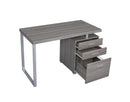 Brennan 3-drawer Office Desk Weathered Grey - Furniture Now (CA)