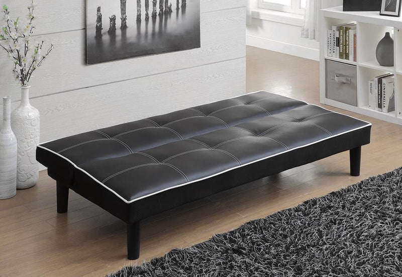 Katrina Tufted Upholstered Sofa Bed Black - Furniture Now (CA)