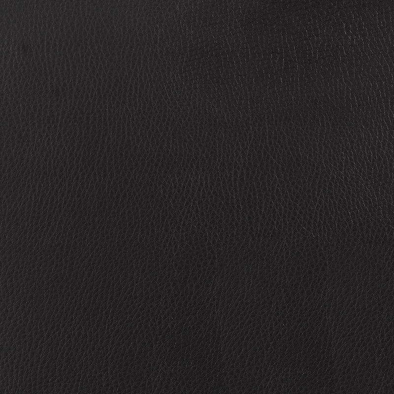 Bowman Round Upholstered Ottoman Black - Furniture Now (CA)