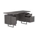 Lawtey Floating Top Office Desk Weathered Grey - Furniture Now (CA)