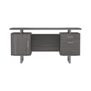 Lawtey Floating Top Office Desk Weathered Grey - Furniture Now (CA)