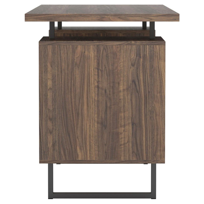 Lawtey Floating Top Office Desk Weathered Grey - Furniture Now (CA)