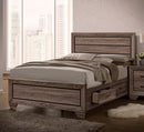 Kauffman California King, E.king, & Queen Panel Bed Washed Taupe - Furniture Now (CA)