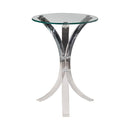 Emmett Round Accent Table Clear - Furniture Now (CA)