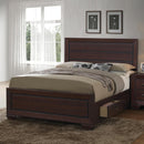 Kauffman California King, Eastren King, & Queen Panel Bed Dark Cocoa - Furniture Now (CA)