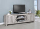 Burke 2-drawer TV Console Grey Driftwood - Furniture Now (CA)
