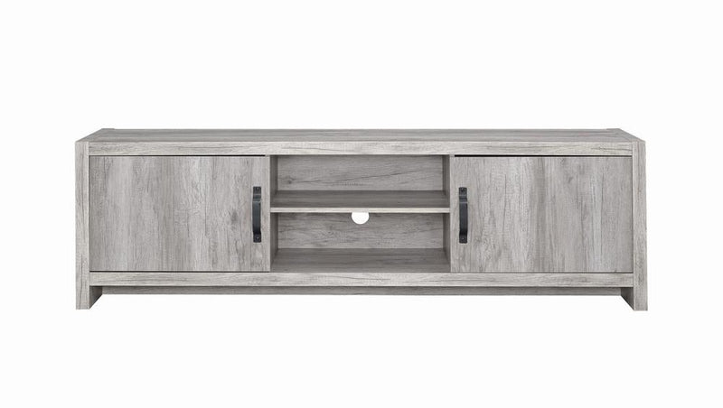 Burke 2-drawer TV Console Grey Driftwood - Furniture Now (CA)