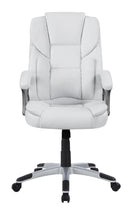 Kaffir Adjustable Height Office Chair White and Silver - Furniture Now (CA)