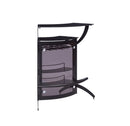 Dallas 2-shelf Home Bar Smoked and Black Glass - Furniture Now (CA)
