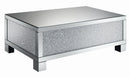 Gillian Rectangular Coffee Table Clear Mirror - Furniture Now (CA)